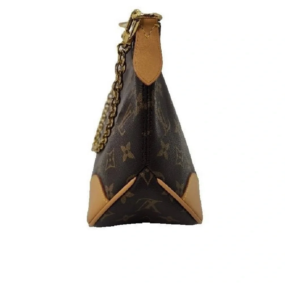 Louis Vuitton Monogram Brown and Tan Leather Detail - Picture 3 of 9